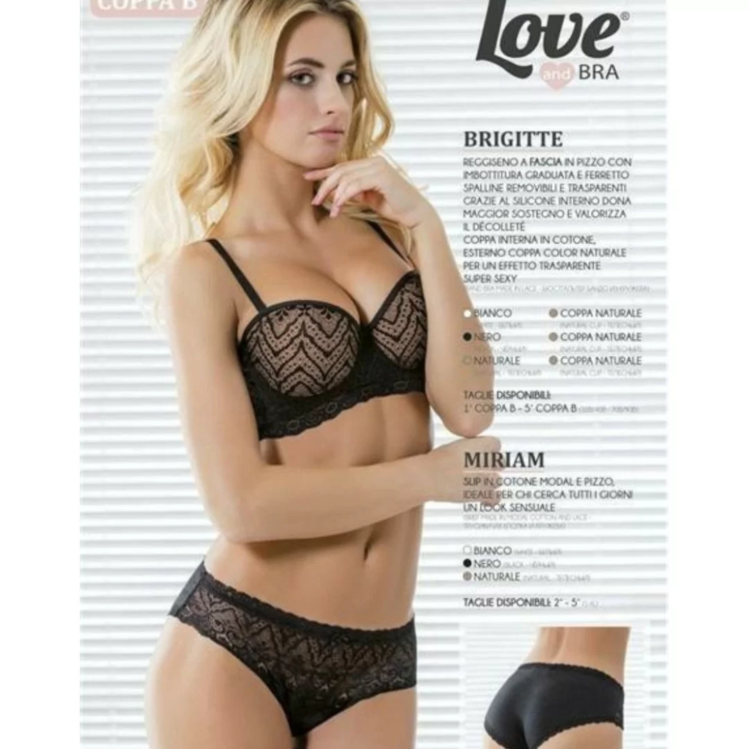 Reggiseno Fascia Imbottito Love and Bra art....