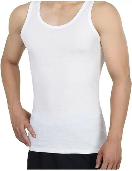 Canotta Spalla Larga Uomo LineaBlu in Cotone Girocollo