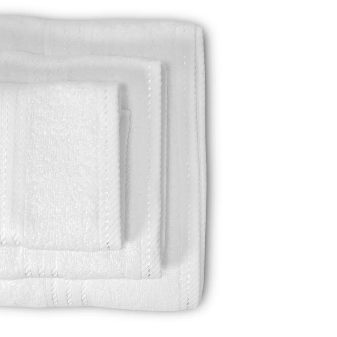 Tris Asciugamani Bagno LineaBlu art. Riga...