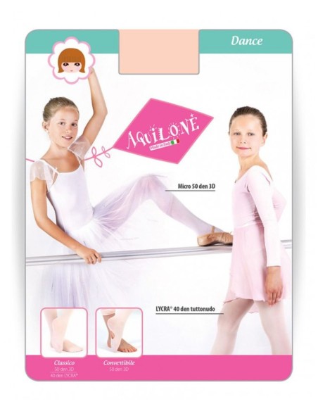 Collant Bambina Aquilone art. Dance Micro 60 Convertibile