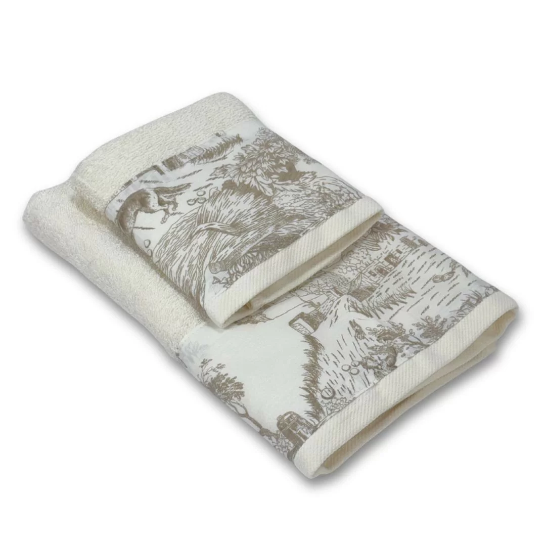 Coppia Asciugamani Spugna LineaBlu art. Perla...