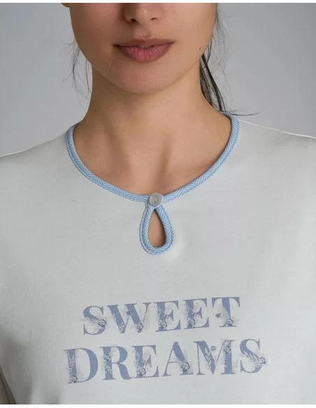 Pigiama Donna Invernale Ragno art. DR56N1 Scollo a Goccia