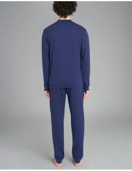 Pigiama Uomo Invernale Ragno art. U962N2 Scollo V Tartan