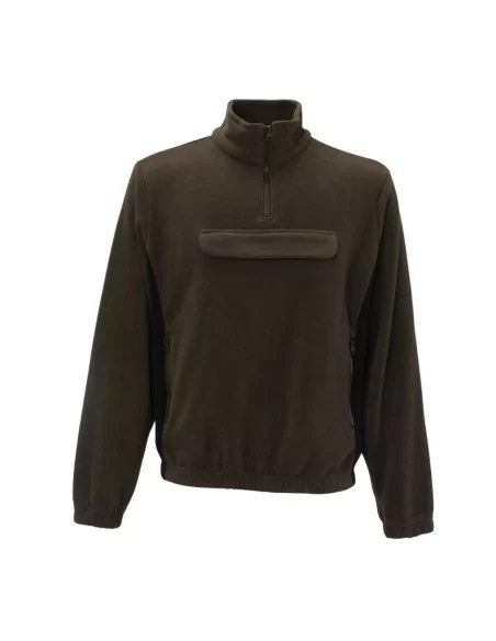 Felpa Pile Pesante Tasca Marsupio Rs Hunting art. J641 Verde