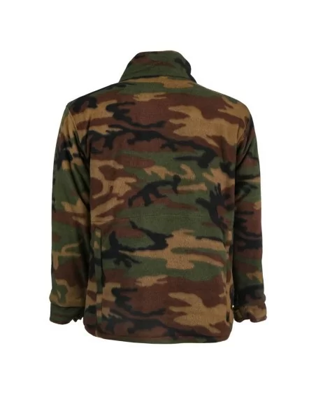 Felpa Pile con Zip Al Collo Rs Hunting art. J653 Mimetico