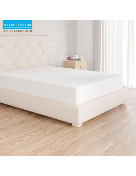 Lenzuolo Sotto Con Angoli Una Piazza e Mezza Biancaluna art. Bianchissimo