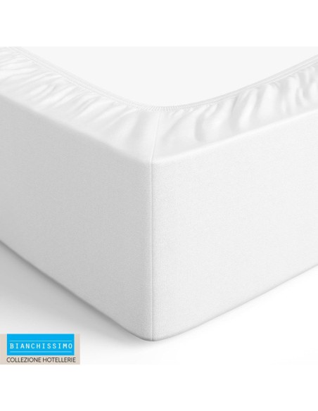 Lenzuolo Sotto Con Angoli Una Piazza e Mezza Biancaluna art. Bianchissimo