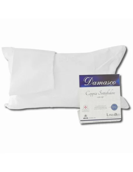 Coppia Copriguanciale Cerniera LineaBlu art. Damasco