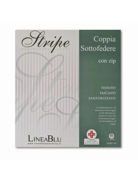 Coppia Copriguanciale Cerniera LineaBlu art. Stripe