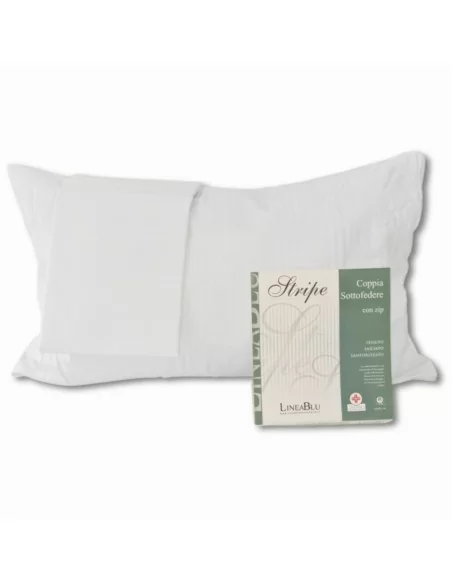 Coppia Copriguanciale Cerniera LineaBlu art. Stripe