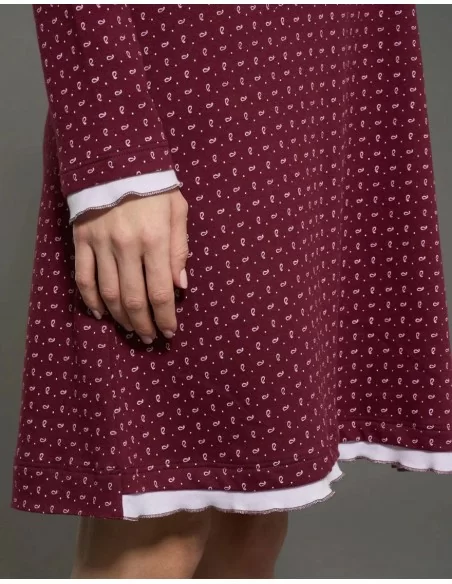 Camicia Da Notte Donna Ragno art. DN97NK Con Colletto