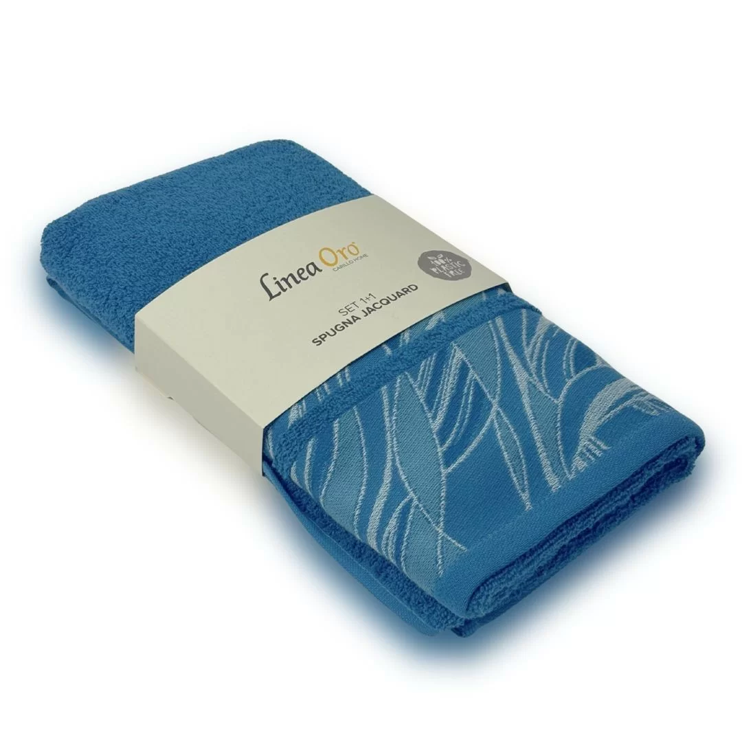 Coppia Asciugamani Linea Oro art. Lenia Spugna