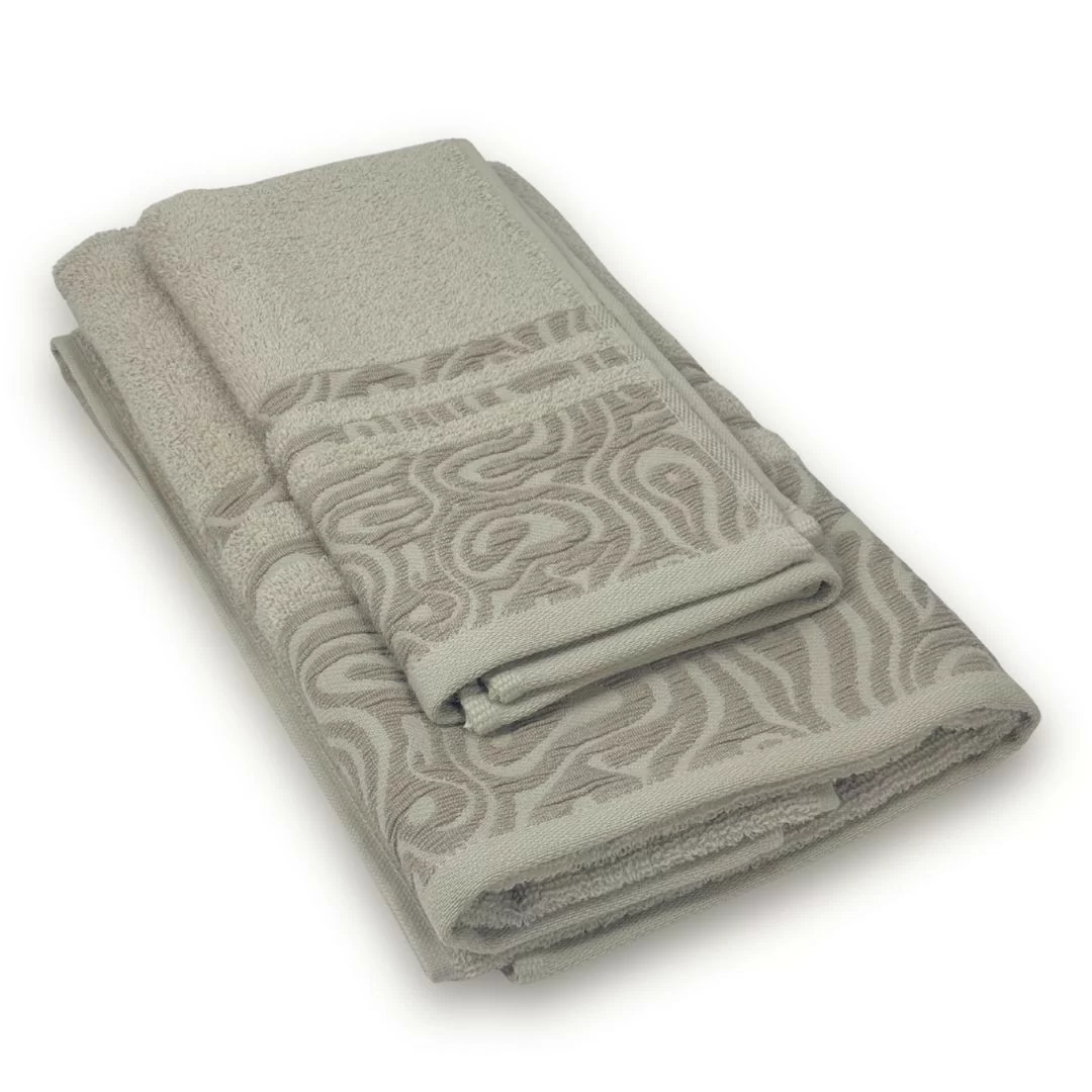 Coppia Asciugamani Linea Oro art. Slate Spugna