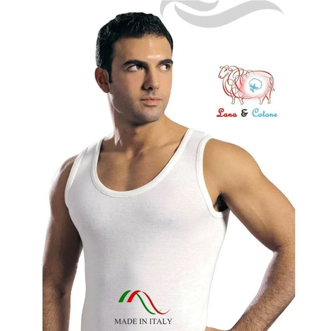 Canotta Intima Uomo Leable art. 87 Spalla Larga...