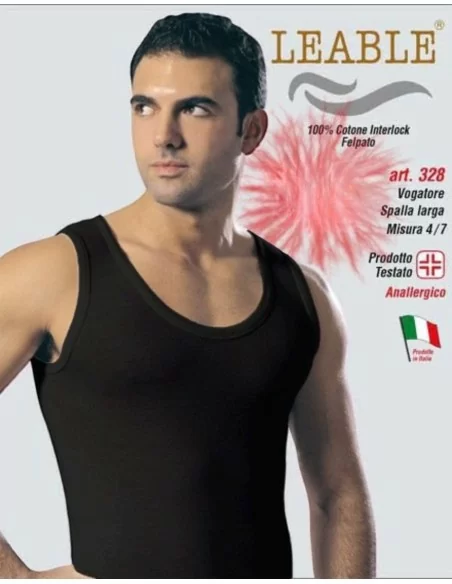 Canotta Intima Uomo Leable art. 328 Spalla Larga Tripack