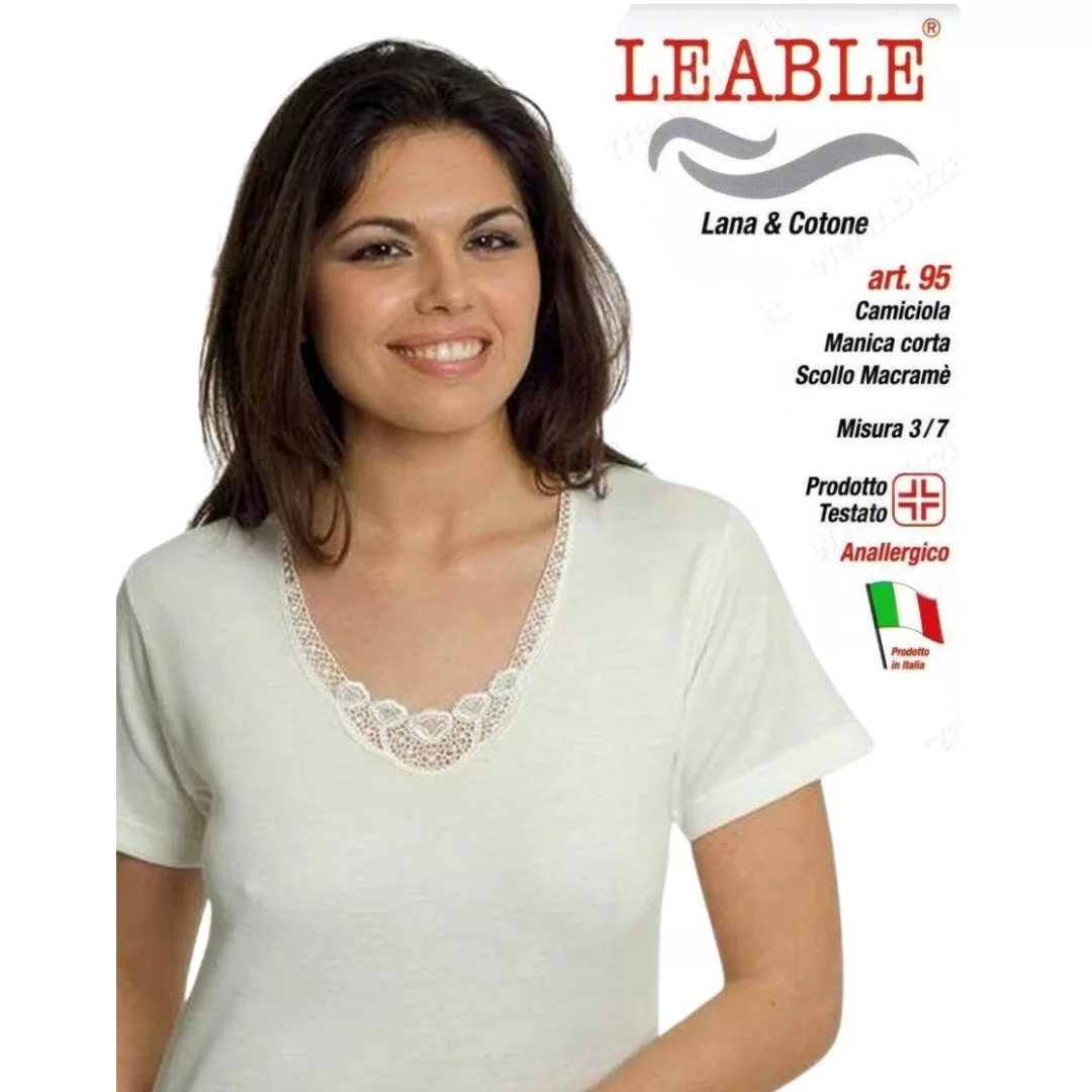 Maglia Intima Donna Leable art. 95 Mezza Manica...