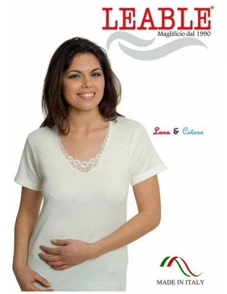 Maglia Intima Donna Leable art. 95 Mezza Manica Tripack