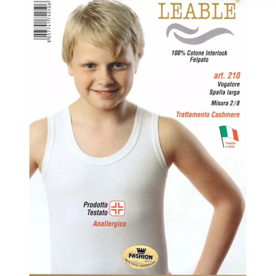 Canotta Bimbo Leable art. 210 Spalla Larga...