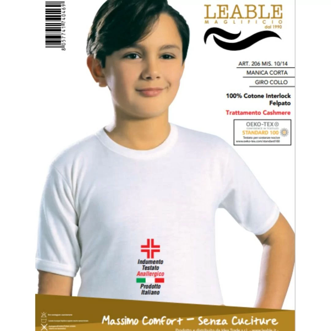 T Shirt Intima Bimbo Leable art. 206 Girocollo...