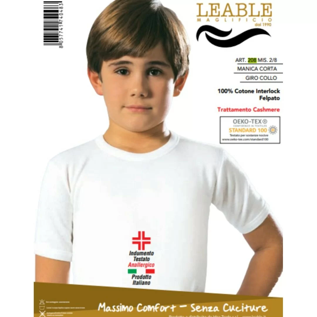T Shirt Intima Bambino Leable art. 208 Caldo...