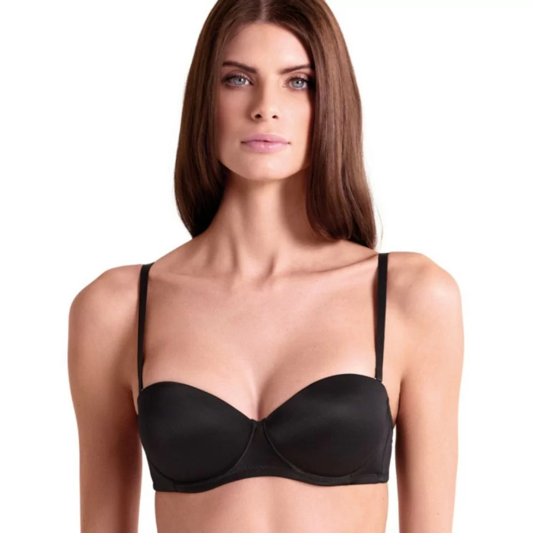 Reggiseno a Fascia Lormar Pura Coppa B graduata spalline...
