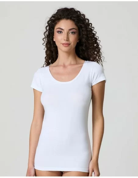 T Shirt Donna Cotone Jadea art. 4181 Scollo Tondo