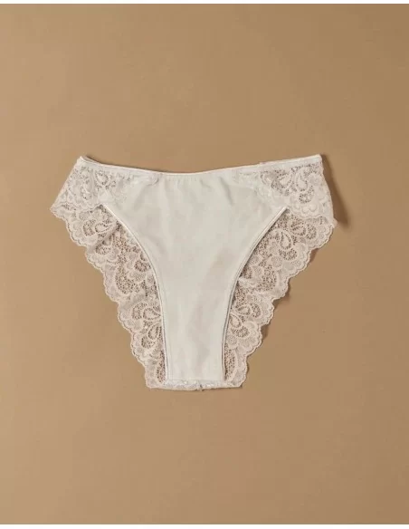 Slip Donna in Cotone Jadea art. 789 Con Pizzo set 3 pezzi