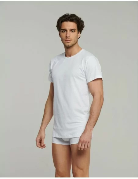 T Shirt Intima Uomo Taglie Forti Kissimo art. WT111 Girocollo