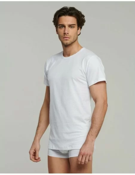 T Shirt Intima Uomo Taglie Forti Kissimo art. WT111 Girocollo