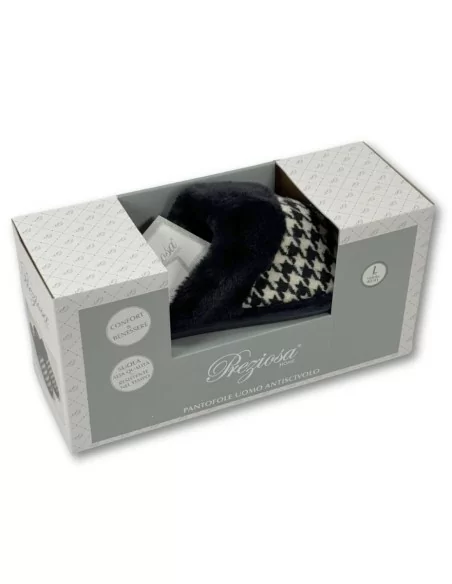 Pantofola Invernale Uomo Antiscivolo Preziosa Home