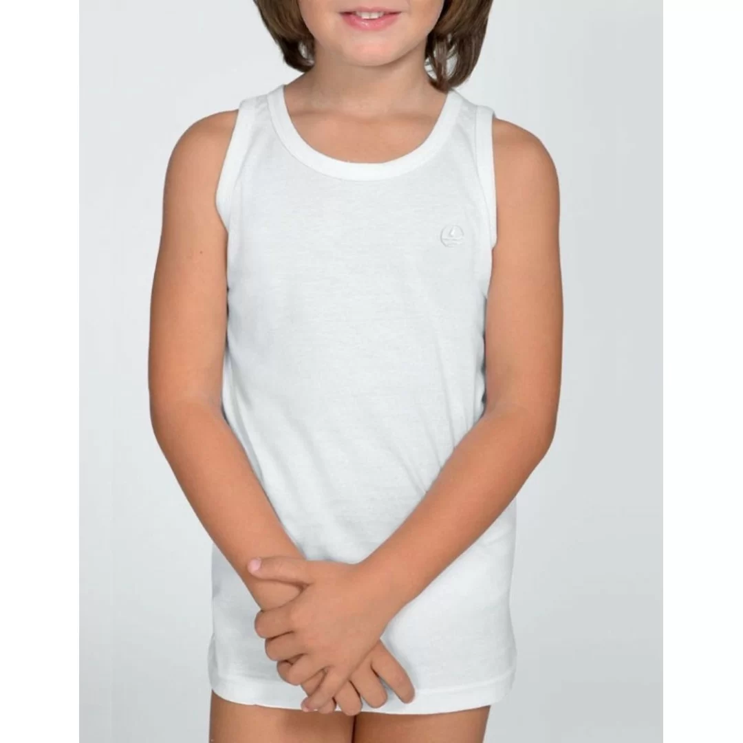 Canotta Bimbo Spalla Larga Cotone Navigare art....