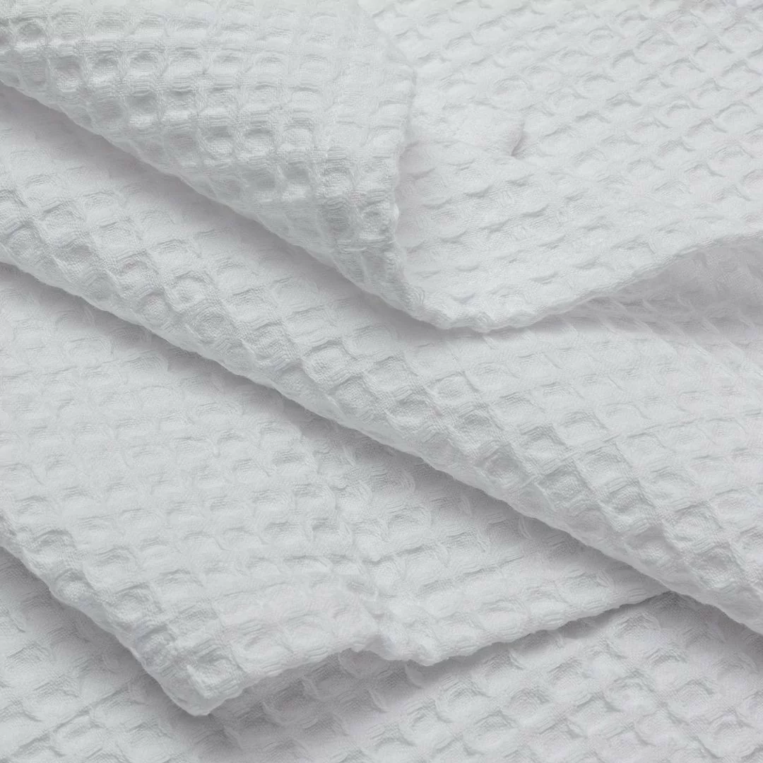 Telo Bagno Nido d'ape Cotone Bianco 2