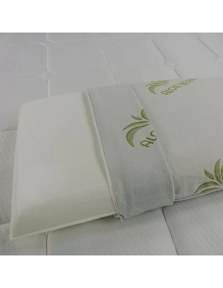 Guanciale Memory Aloe Vera Saponetta 50x80cm H15cm