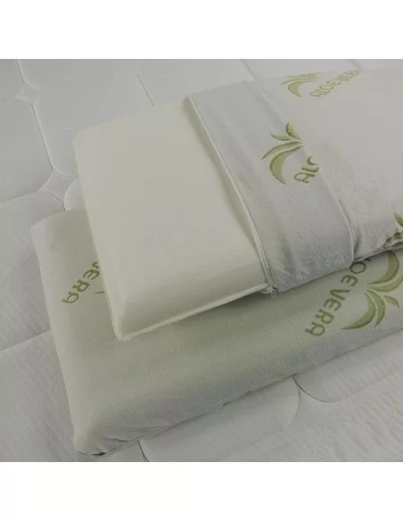 Guanciale Memory Aloe Vera Saponetta 50x80cm H15cm