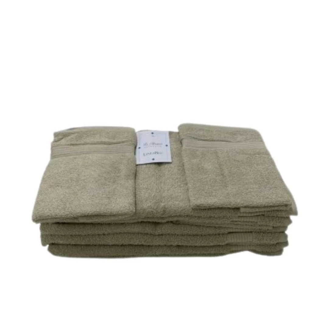 Coppia Asciugamani LineaBlu art. Gold Spugna 500gr/mq