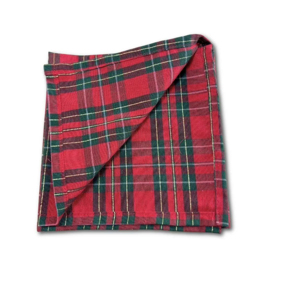 Tovaglioli Natalizi LineaBlu art. Tartan Set 6 Pezzi 2