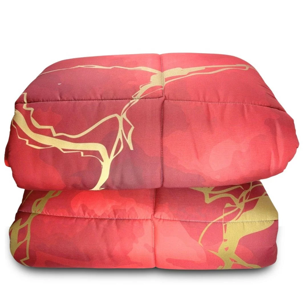 Trapunta Natalizia Invernale Matrimoniale art. Marble Design 2