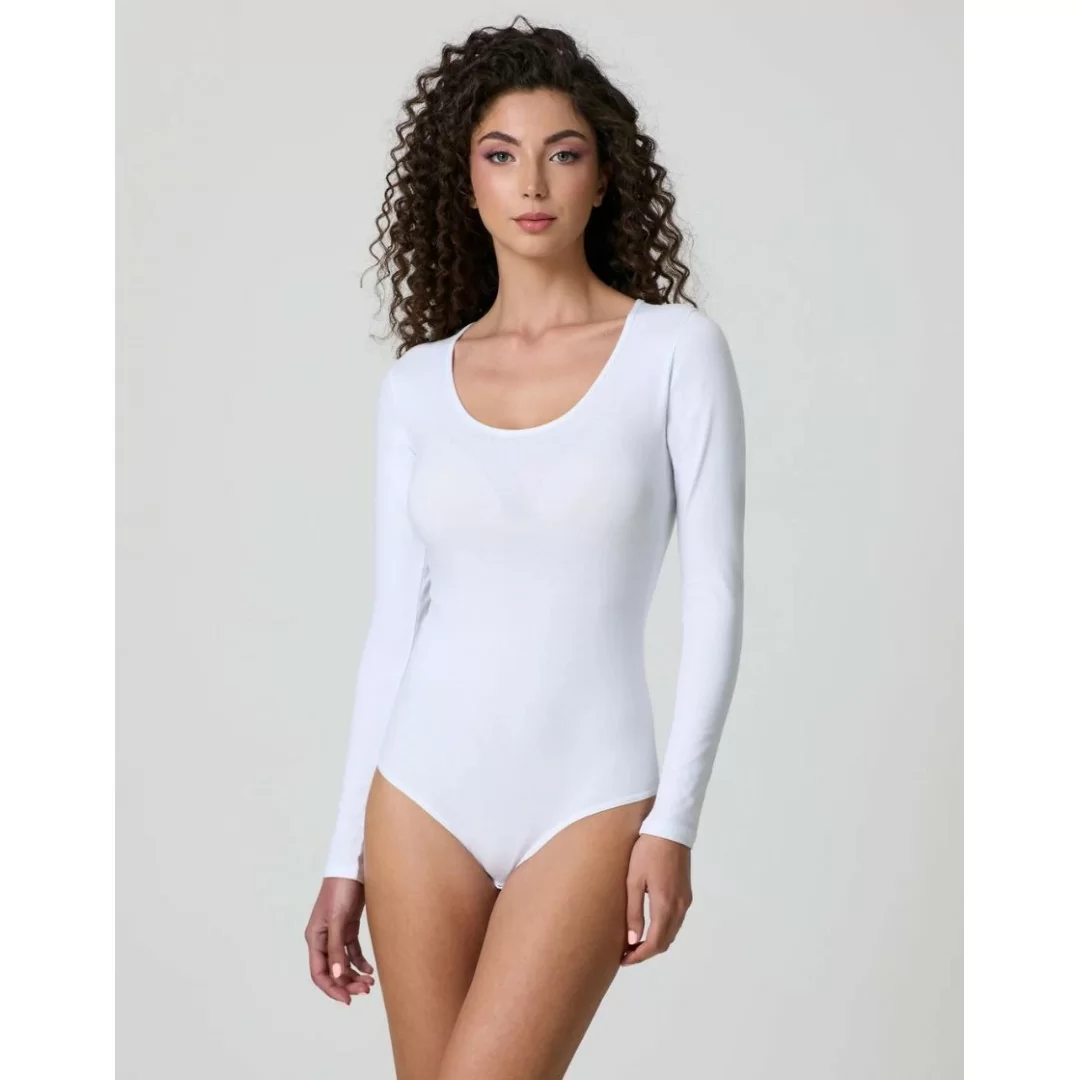 Body Donna Manica Lunga Jadea art. 4154 Scollo Lollo