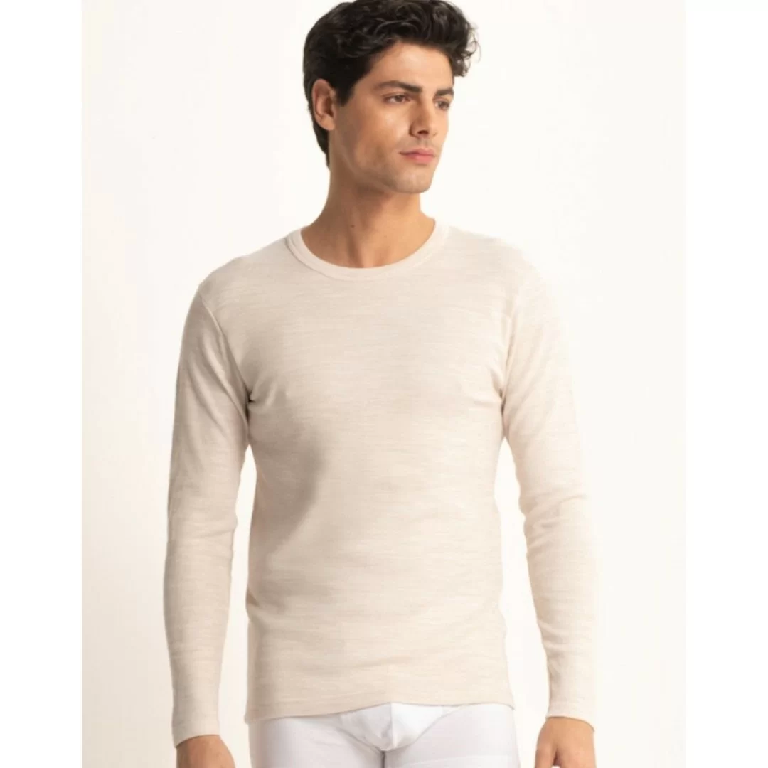 Maglia Intima Uomo Lana Manica Lunga Kissimo...