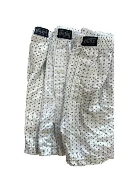 Boxer Uomo Cotone Maglina art. 99 Con bottoni set 3 pezzi