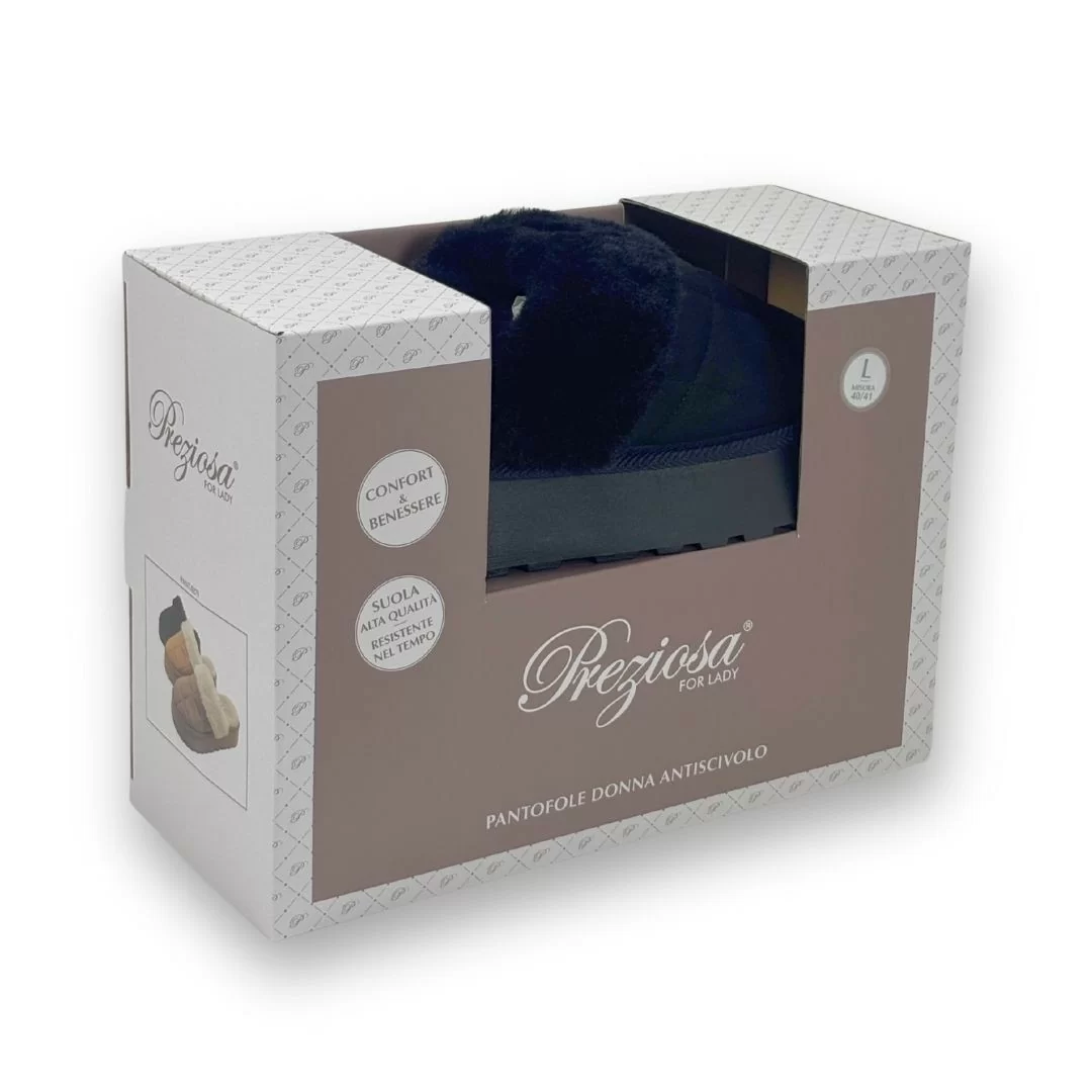 Pantofola Donna Invernale Preziosa Home art. 0279