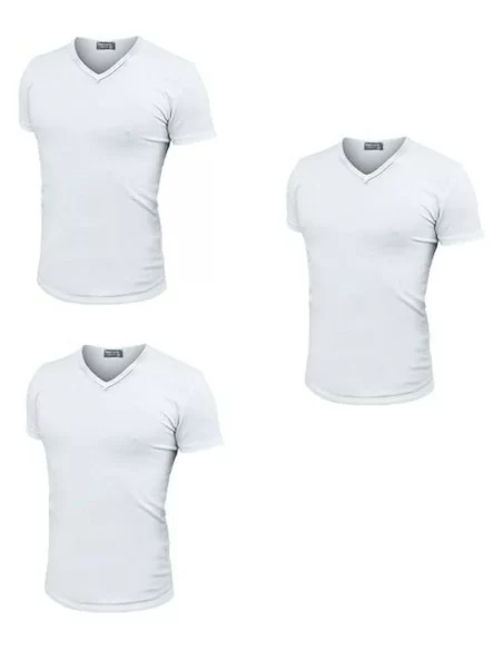 Maglia Intima Cotone Uomo Enrico Coveri art. ET1101 Tripack Scollo V