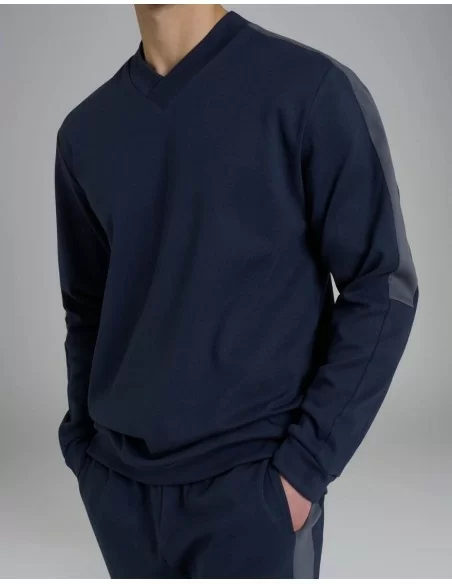 Pigiama Caldo Cotone Uomo Ragno art. U990N2 Scollo a V