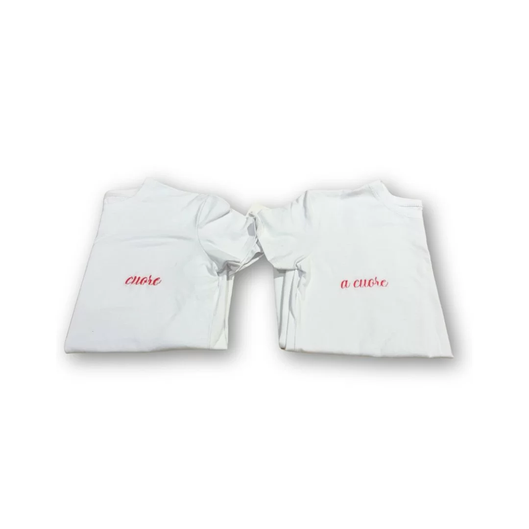 Maglia personalizzata bianca manica corta...