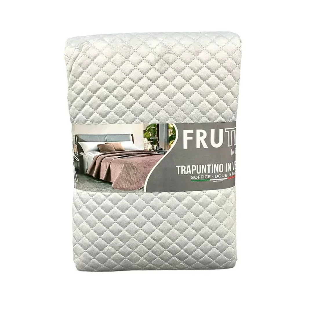 Copriletto in Velluto Matrimoniale Frutta art. Velvet 2