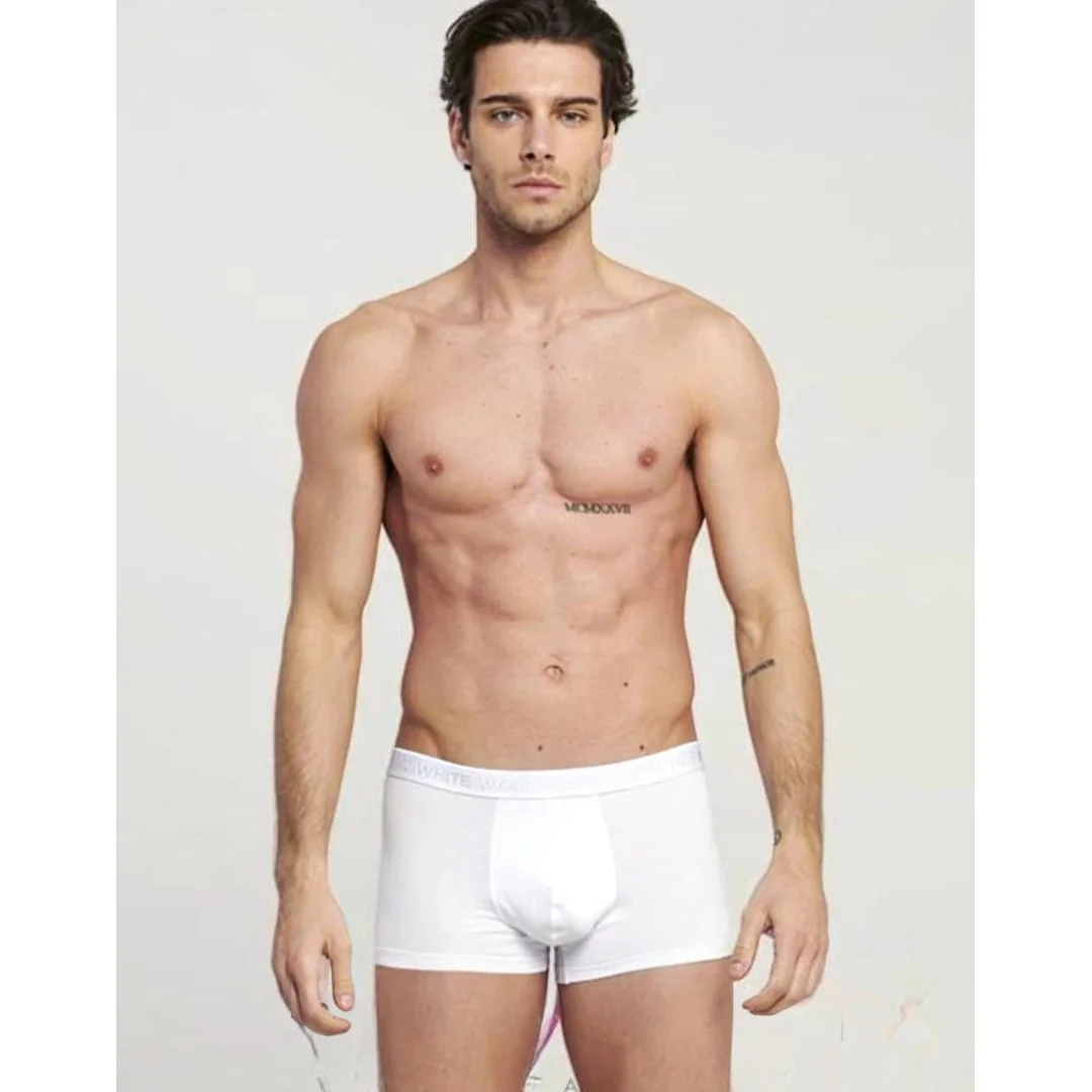 Boxer Uomo Kissimo Biancaluna art. WP200 Tripack Cotone