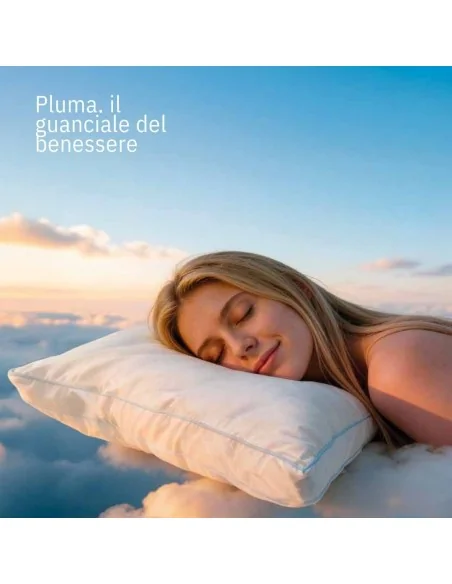 Cuscino Letto Piuma Biancaluna art. Pluma 50x80cm