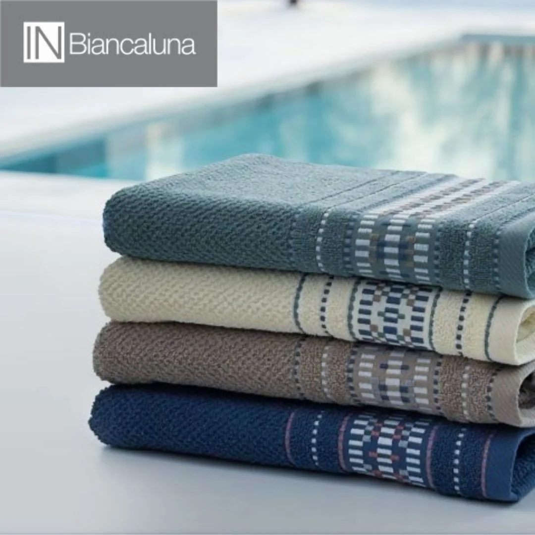 Coppia Asciugamani Spugna Biancaluna art. Adua