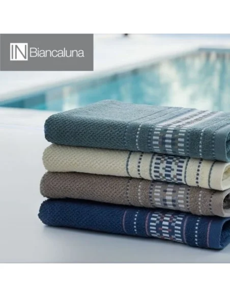 Coppia Asciugamani Spugna Biancaluna art. Adua