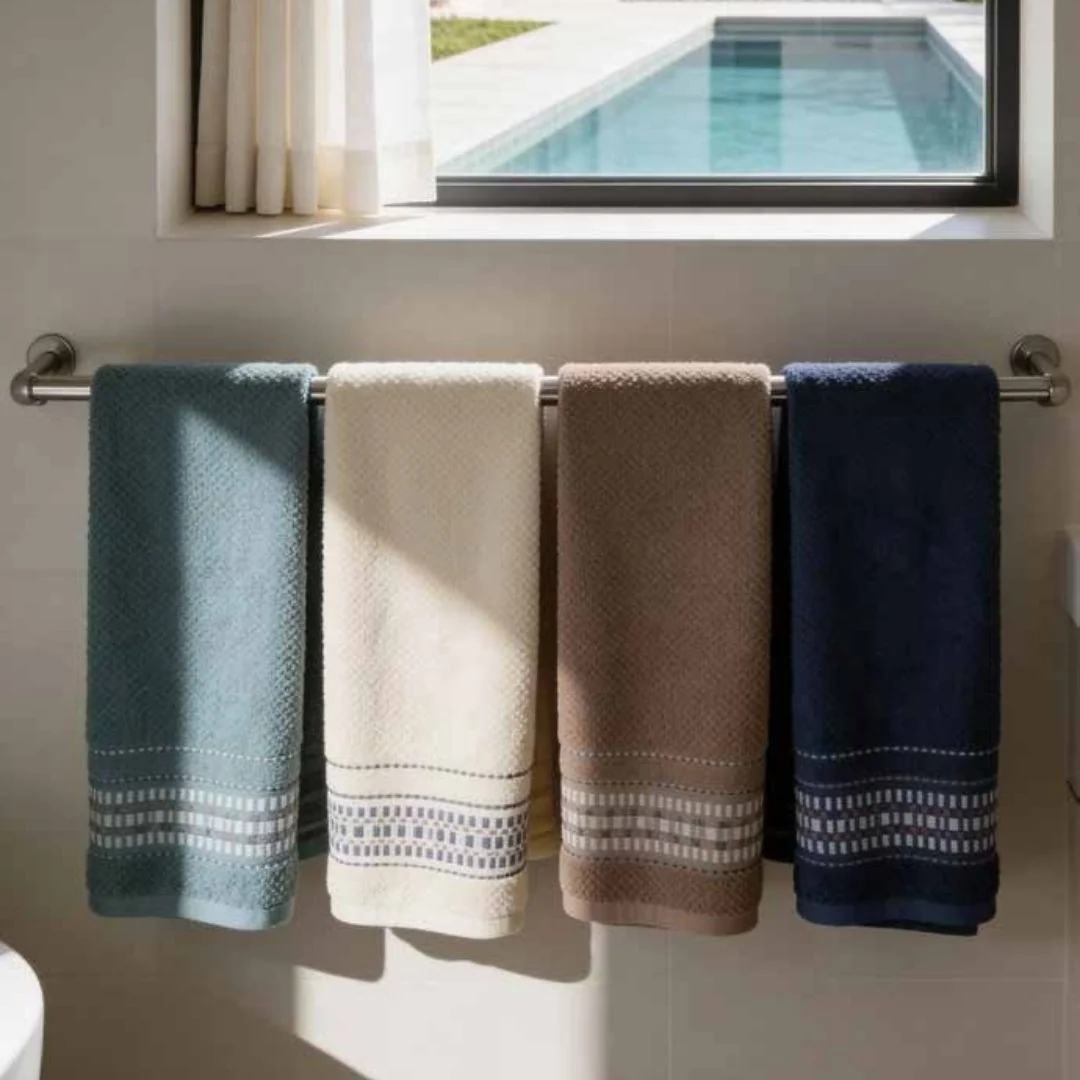 Coppia Asciugamani Spugna Biancaluna art. Adua